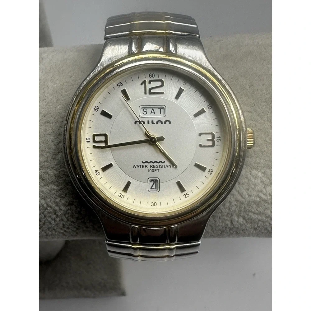 Milan MLN935 Mens Watch New Battery 38MM 7